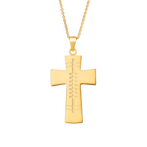 Engraved Scottish Cross Necklace