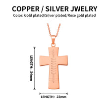 Load image into Gallery viewer, Engraved Scottish Cross Necklace