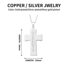 Load image into Gallery viewer, Engraved Scottish Cross Necklace