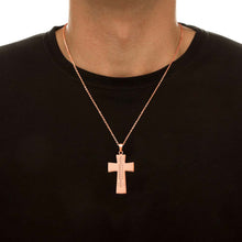 Load image into Gallery viewer, Engraved Scottish Cross Necklace