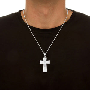 Engraved Scottish Cross Necklace