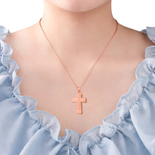 Load image into Gallery viewer, Engraved Scottish Cross Necklace