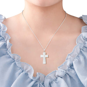 Engraved Scottish Cross Necklace