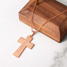 Load image into Gallery viewer, Engraved Scottish Cross Necklace