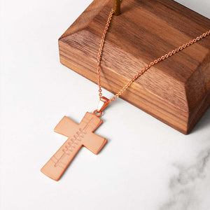 Engraved Scottish Cross Necklace