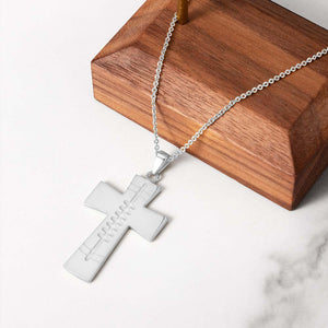 Engraved Scottish Cross Necklace