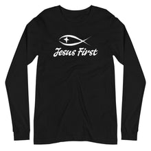 Load image into Gallery viewer, Jesus First Unisex Long Sleeve Tee