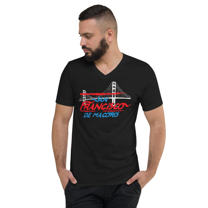 San Francisco de Macoris - Unisex Short Sleeve V-Neck T-Shirt