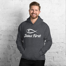 Load image into Gallery viewer, Jesus First Unisex Hoodie